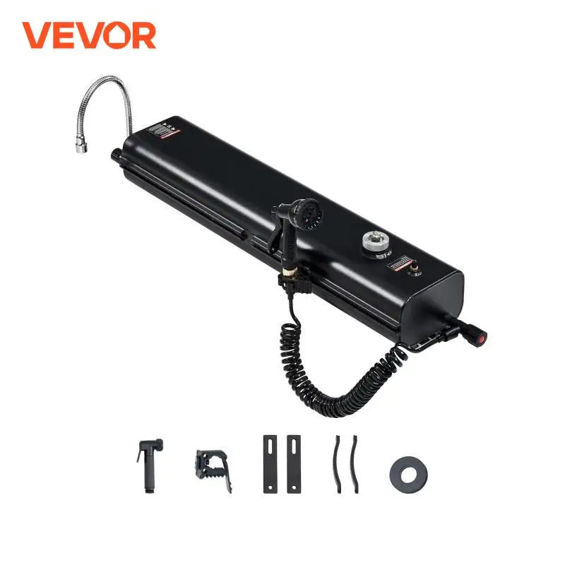 Roof Rack Water Tank Multi-Dispensing Outdoor Tank  High-Capacity Aluminum Tank with Pressurization Port Fit for Trunk