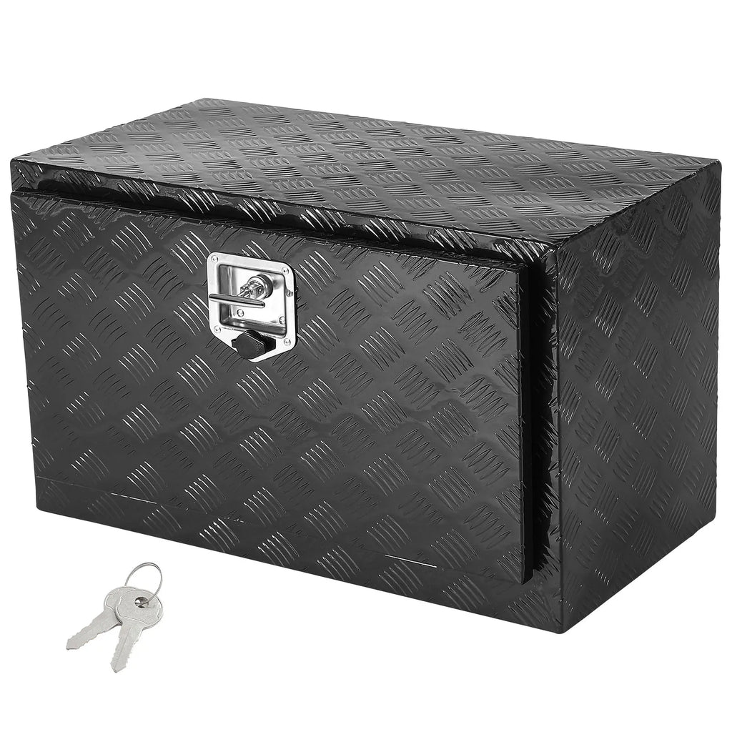 Underbody Truck Box Pickup Storage Box Heavy Duty Aluminum Diamond Plate Tool Box with Lock and Keys for Truck Van Trailer