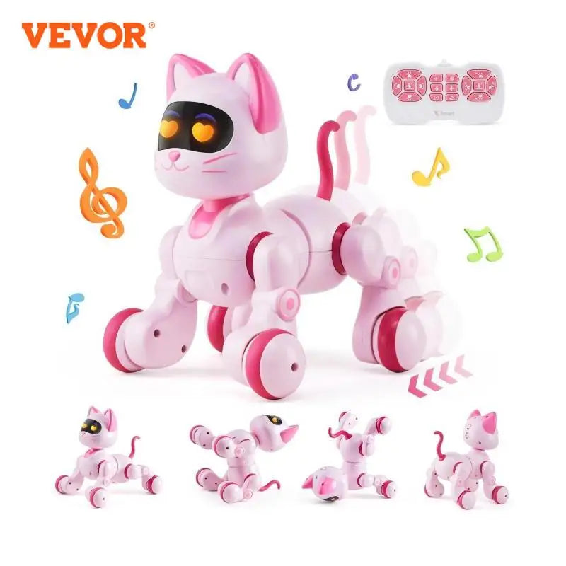 Intelligent Remote Control Robot Cat Electronic Stunt Voice Command Programmable Touch-sense Music Song Children's Toys
