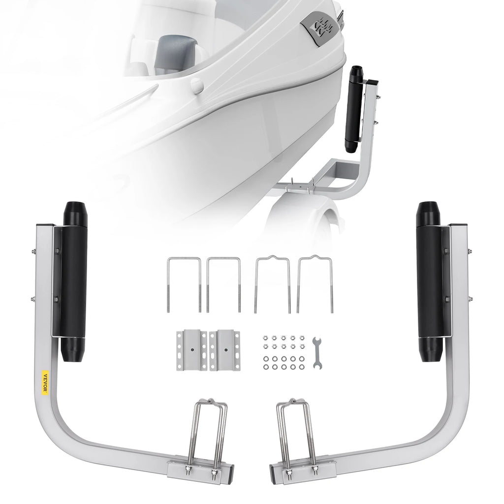 Marine Trailer Guide Set, 20.5” Flexibly Adjustable Poles, Pair of Steel Anti-Rust Guides, for Ski or Sailboat Trailers