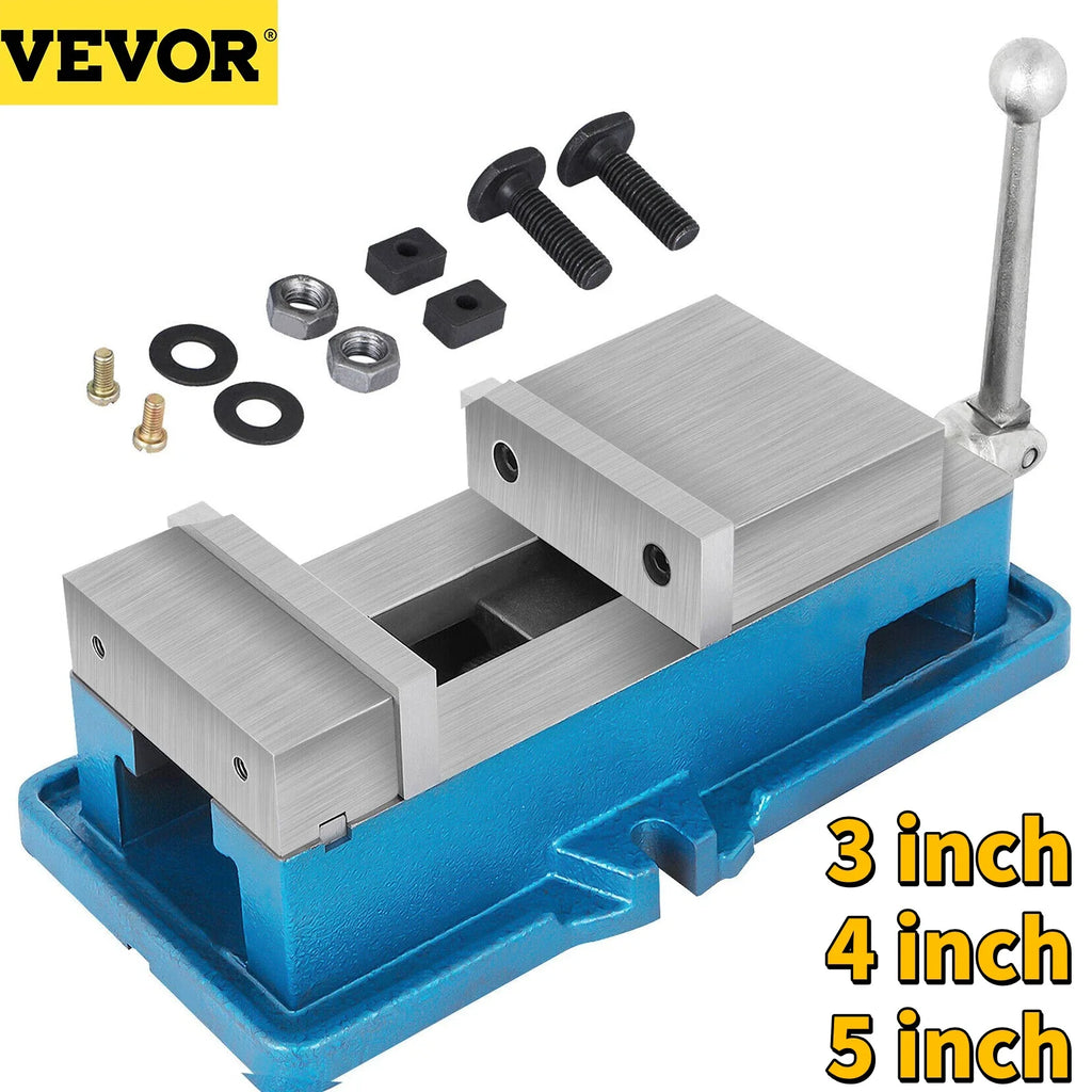 Bench Vise 3/4/5" CNC Lock Down High Precision Vise Clamp With Adjustable Handle for Finishing Milling Drilling Machines