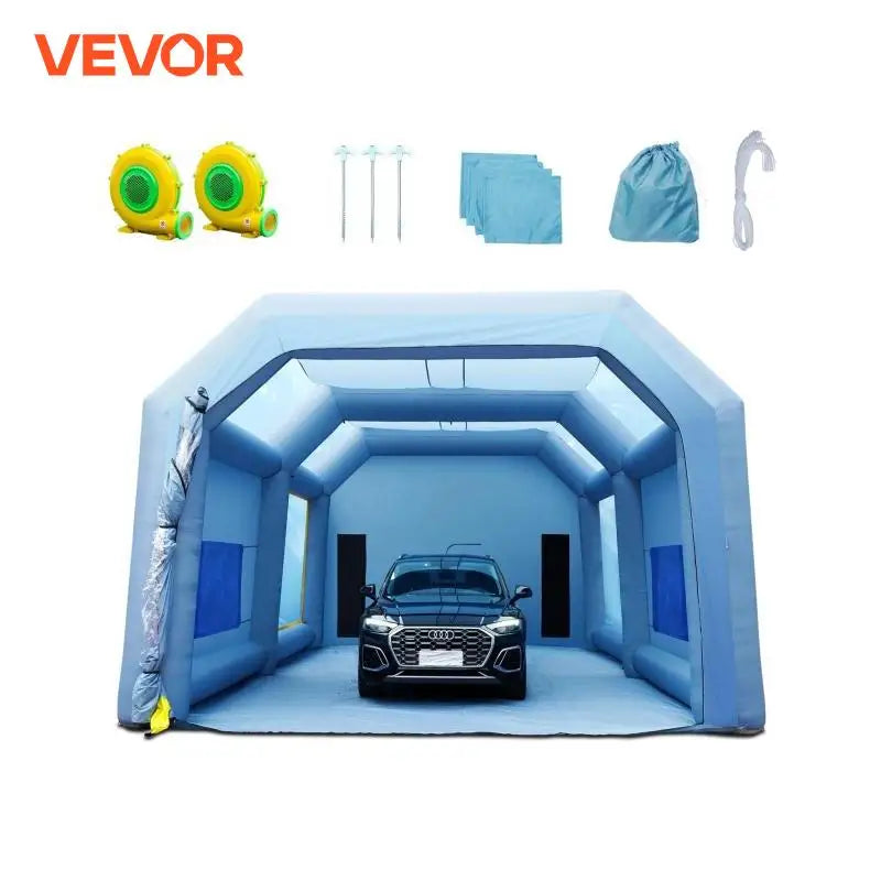 Inflatable Paint Booth with Blowers Inflatable Spray Booth Powerful Spray BoothCar Paint Tent Air Filter System