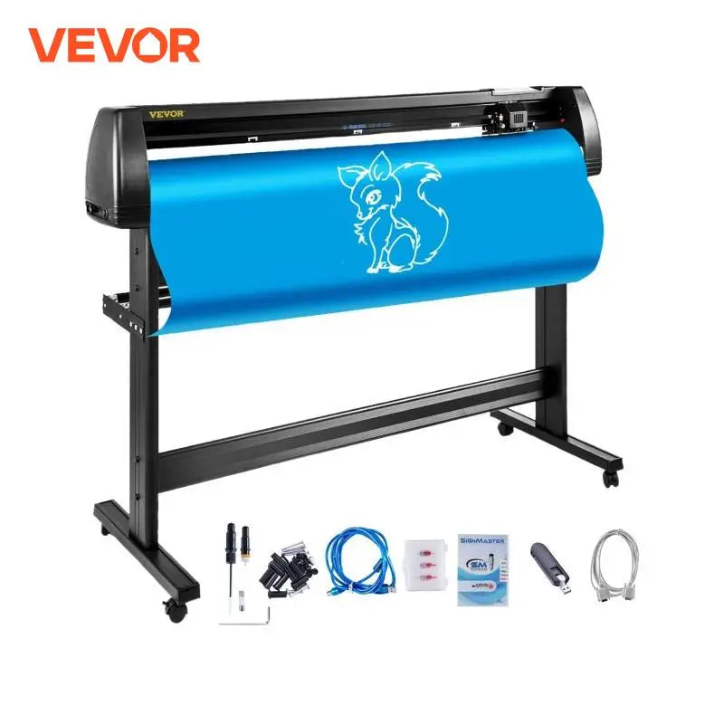 53 Inch Vinyl Cutter Plotter Machine 1350mm Vinyl Cutting Plotter Signmaster LCD Screen for DIY Advertising Label Making