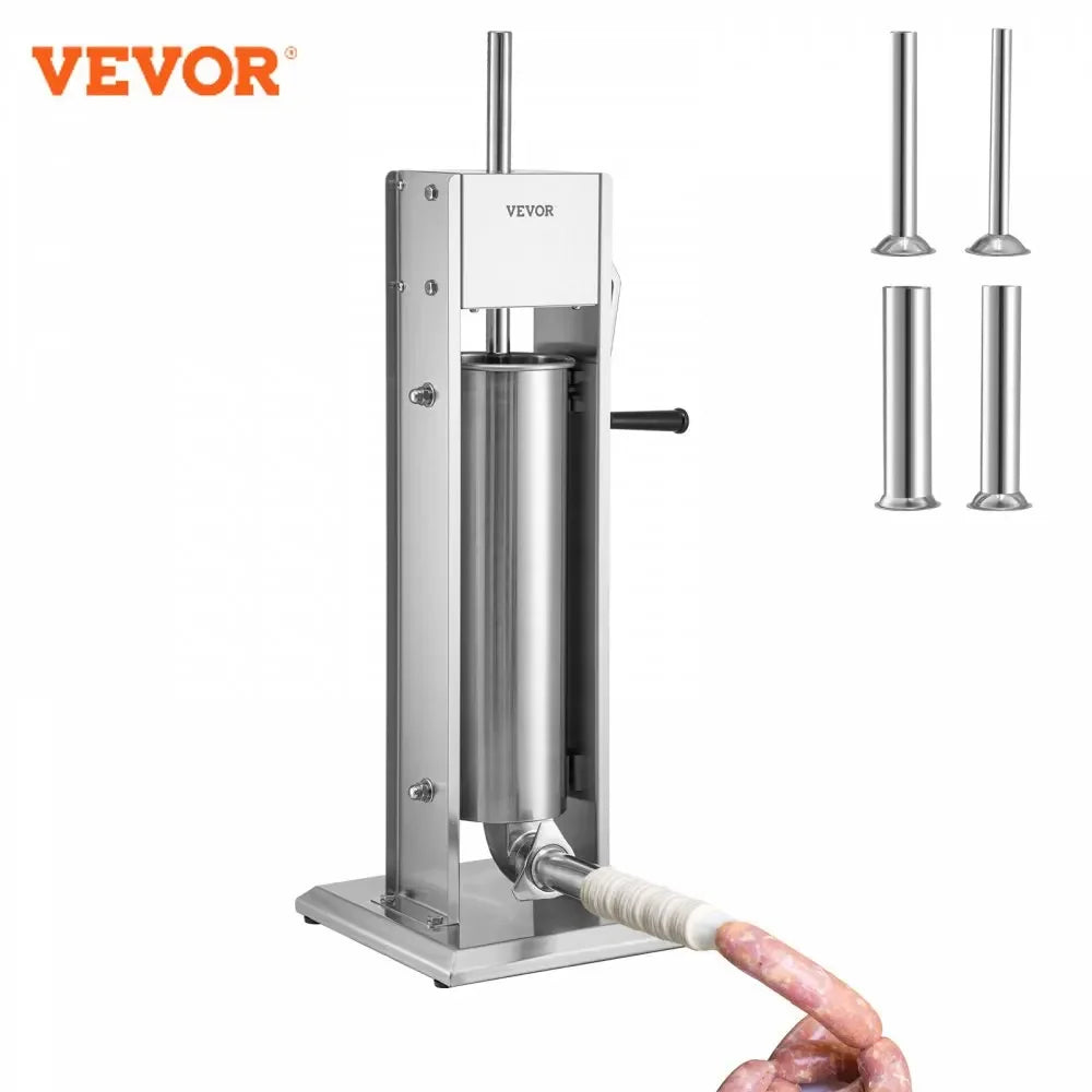 Manual Sausage Stuffer  Capacity  Two Speed 304 Stainless Steel Vertical Sausage Stuffer  Sausage Filling Machine