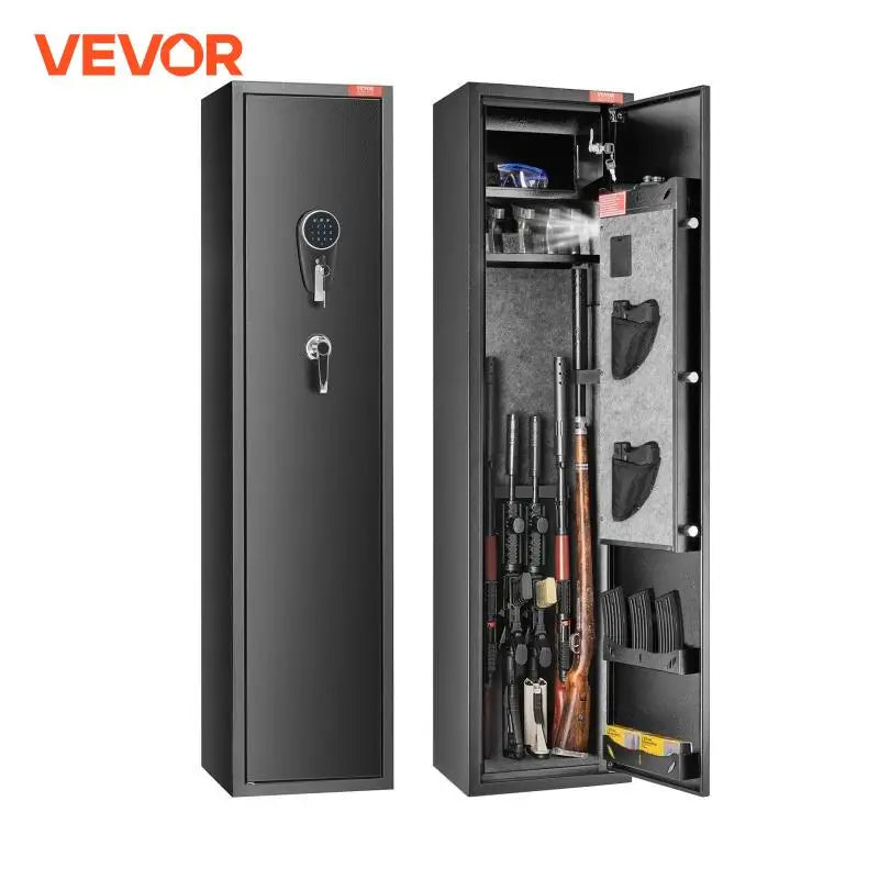 3-8 Rifles Gun Safe with Digital Keypad & Lock Gun Storage Cabinet with Removable Storage Shelf for Home Long Gun Pistols