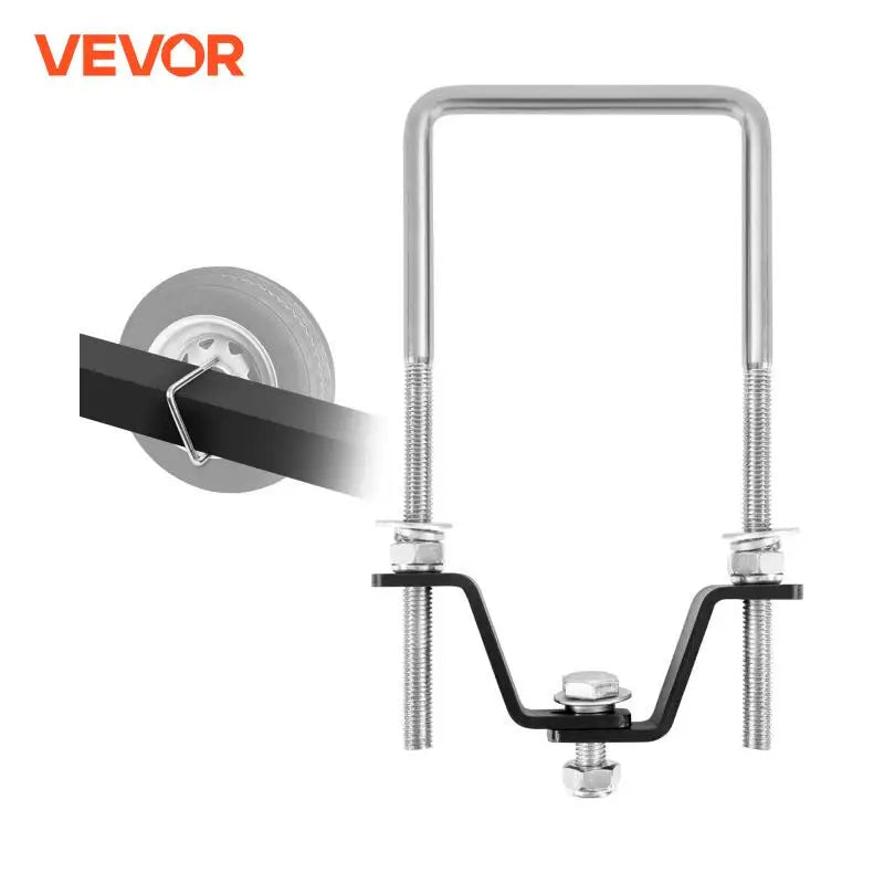 160 lbs Spare Tire Carrier U-Bolt Zinc Plated Spare Tire Bracket Side Mount for 4 5 Lugs Wheels on 4" 4.5" 5" Bolt Pattern