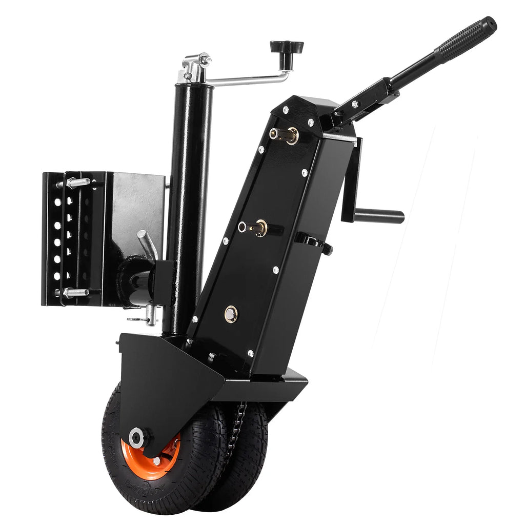 500lbs Tongue Boat Trailer Dolly 13in-23.2in Height Adjustable Manual or Electric Wrench Drive RVs Mover for Cargo Moving