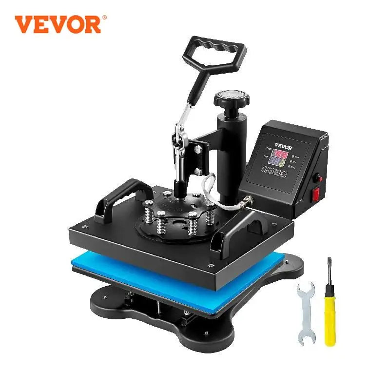 12x10 Inch Dual Digital Heat Press Machine 650W Swing Away 360 Degree Rotation Transfer Sublimation Printing for T-Shirt