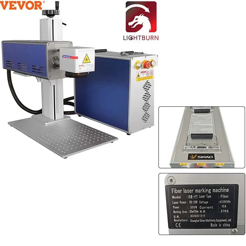 Laser Marking Machine 30W 50W Laser Engraver Metal Stainless Steel Cutting Gold Silver Ring Jewelry Engraving Machine