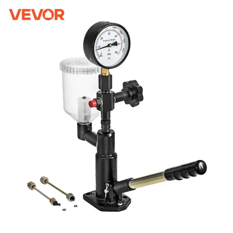 Diesel Fuel Injector Tester 6000PSI With Dual Scale Gauge Engine Fuel Test Tool Diesel Injector Nozzle Pop Pressure Tester
