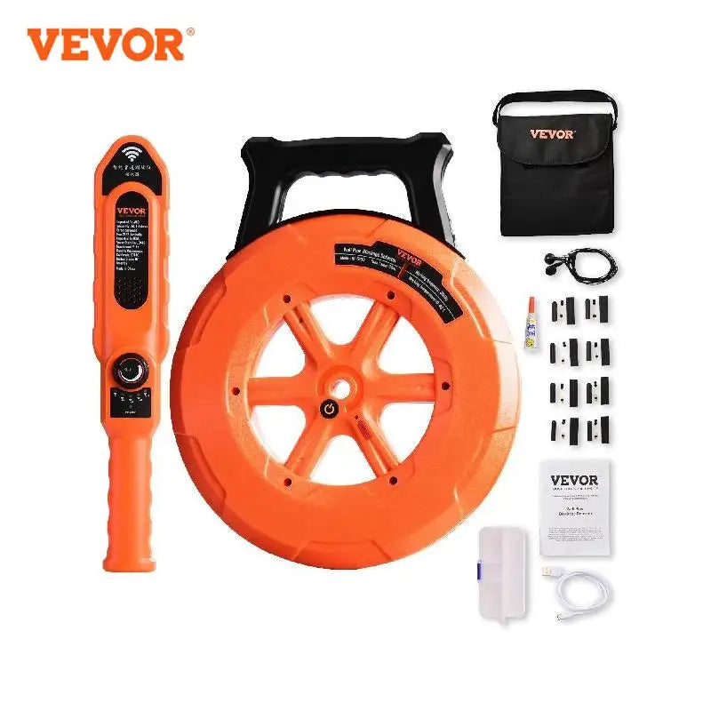 Pipe Locators 30m Underground P67 Waterproof Pipe Blockage Detector Sewer Wall Scanner Plumbing Tool for PVC Plastic Metal