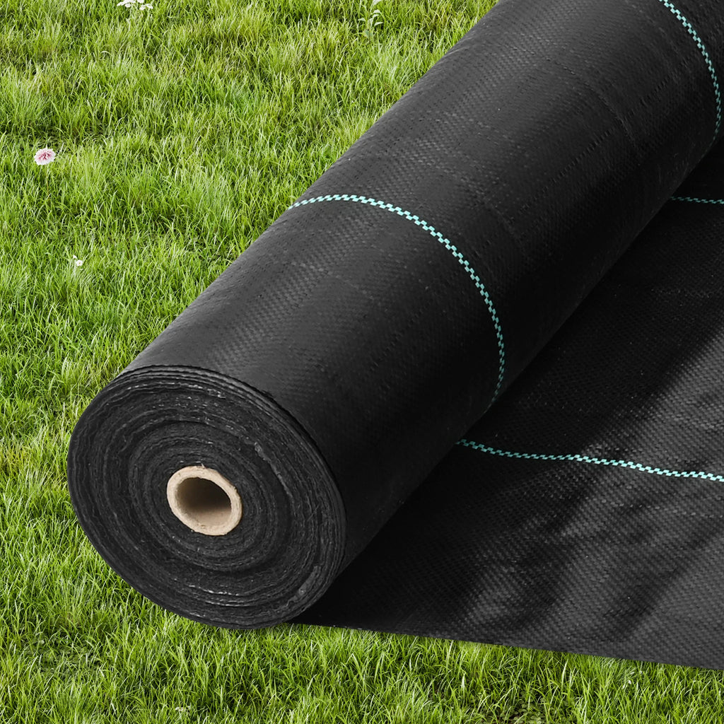 Weed Barrier Landscape Fabric 6.5*330FT Heavy Duty Garden Weed Fabric Woven PP Weed Control  for Landscaping Ground Cover