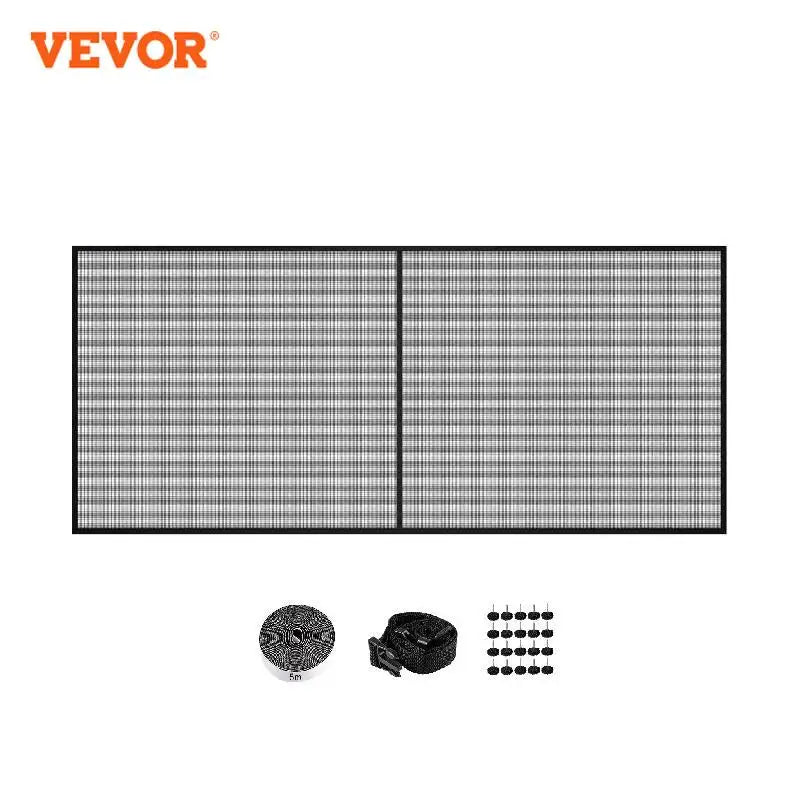 16x7ft Garage Door Screen 5.2lbs Heavy-Duty Fiberglass Mesh for Quick Entry with Self Sealing Magnet and Weighted Bottom