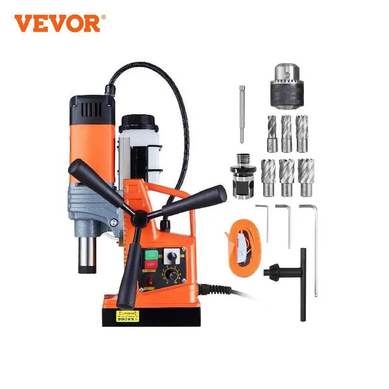 Magnetic Drill,2/6/11 Drilling,Diameter 40/50 mm,Portable Electric Mag Drill Press w/ Variable Speed,Drilling Machine