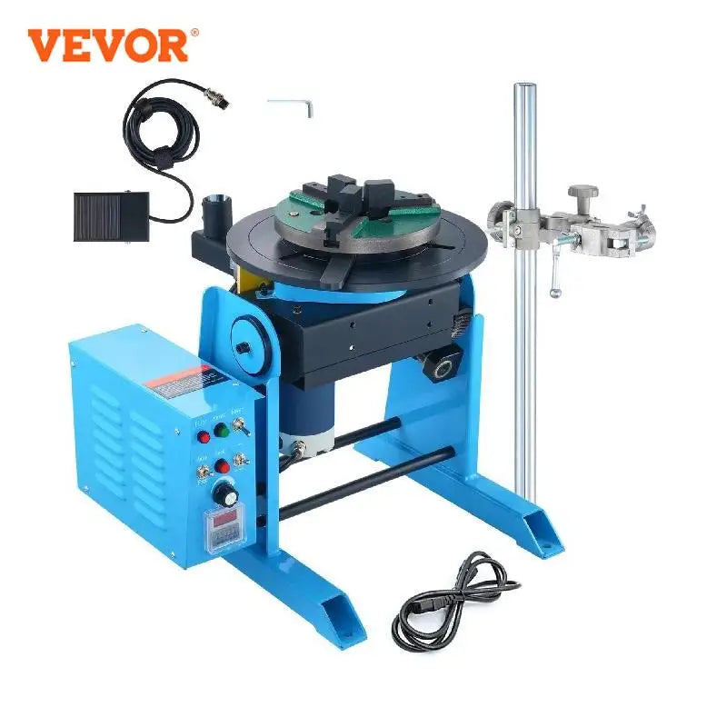 Welding Positioner 30KG 0-90° Rotary Welding Positioning Turntable Table 1-12RPM 80W Welding Machine