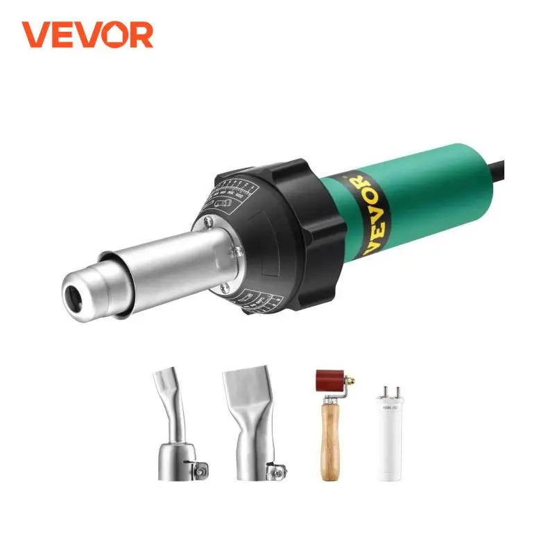 1600W Plastic Welding Gun Hot Air Plastic Welder Pistol PVC TPO Vinyl Heat Gun Welding Torch Kit with for PP/PE/PVC Sheet