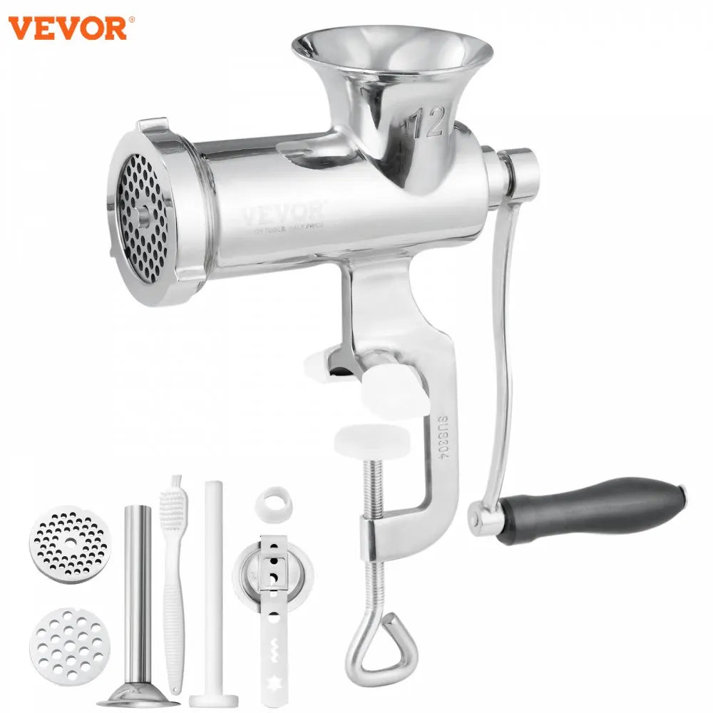 Manual Meat Grinder 304 Stainless Steel Hand Meat Grinder  Meat Mincer Sausage Maker for Beef Pepper Cookie