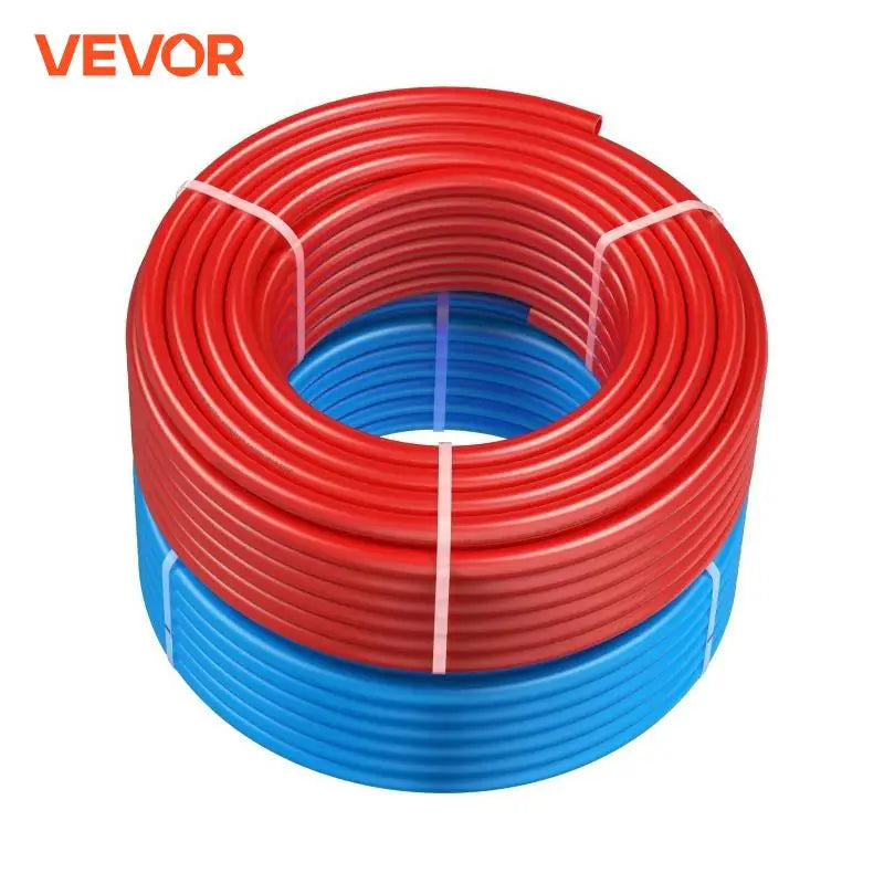 PEX Pipe 3/4In 2x100 Ft Length PEX-A Flexible Pipe Tubing for Potable Water Pex Water Lines for Hot/Cold Water Blue & Red