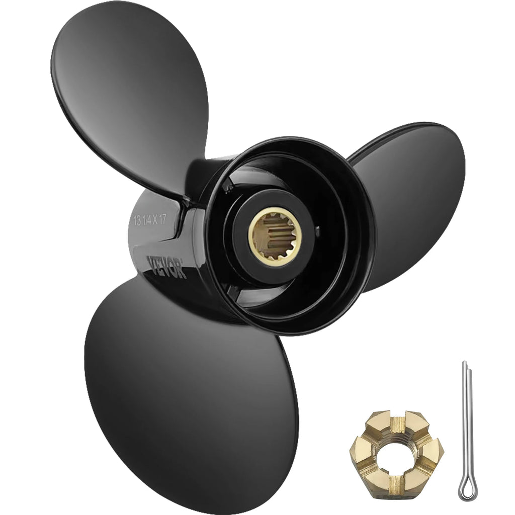 Outboard Propeller Replace for OEM 765183 Compatible with 40-140HP 2-Stroke Evinrude Outboard with 13 Tooth Splines