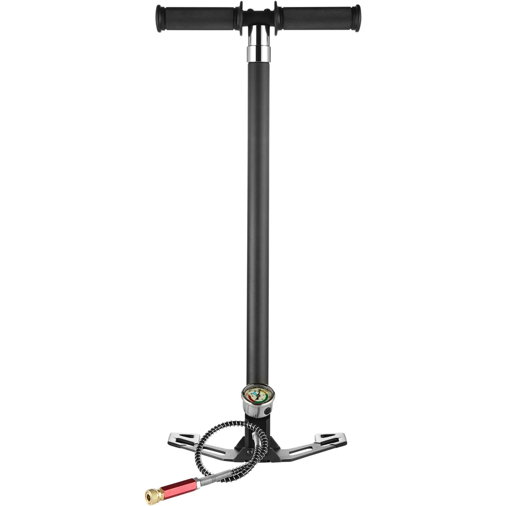 PCP Hand Pump 4 Stage 30Mpa 4500PSI High Pressure PCP Air Rifile Filling Stirrup Pump for Airguns, Paintball Filling, Tire
