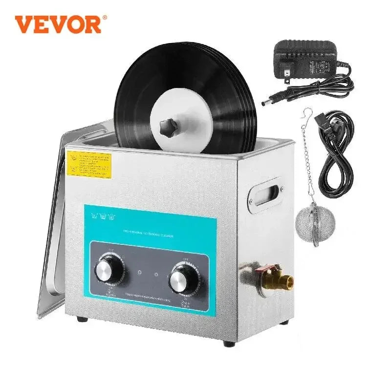 6L Knob Ultrasonic Vinyl Record Cleaner Mini Portable Washing Machine Ultrasound Dishwasher Contact Lenses Dental Jewelry