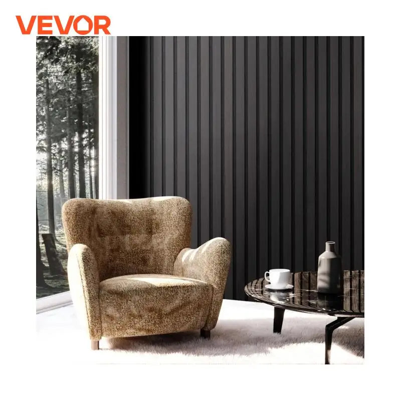 Wood Slat Acoustic Panels Accent Wooden Wall Panels for Modern Wall Decor Faux Wood Wall Board Panels for Noise Reduction