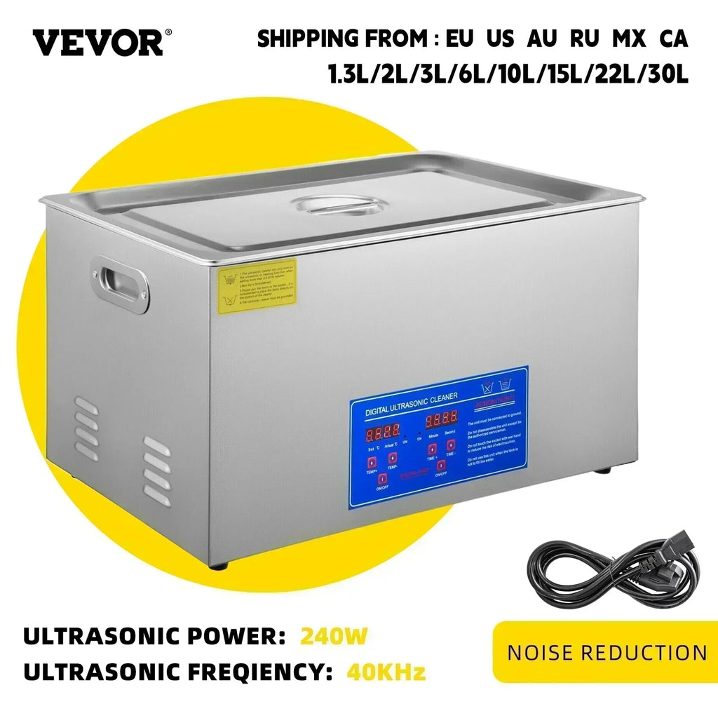 1.3L 2L 3L 6L 10L 15L 22L 30L Ultrasonic Cleaner Lave-Dishes Portable Washing Machine Diswasher Ultrasound Home Appliances