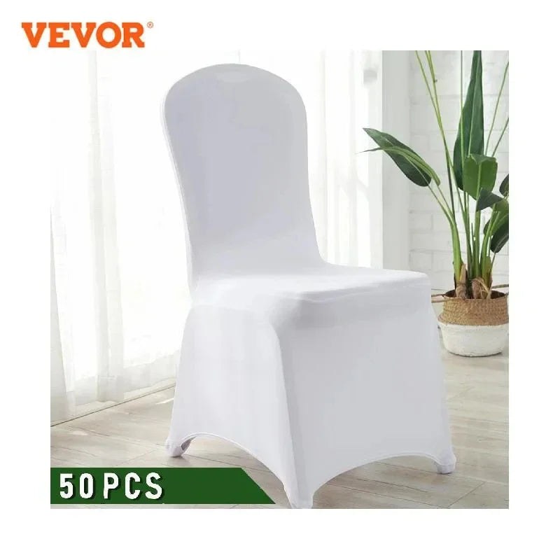 Wedding Chair Covers 50Pcs Chair Cover Spandex Stretch Slipcover for Restaurant Banquet Hotel Dining Party Universal