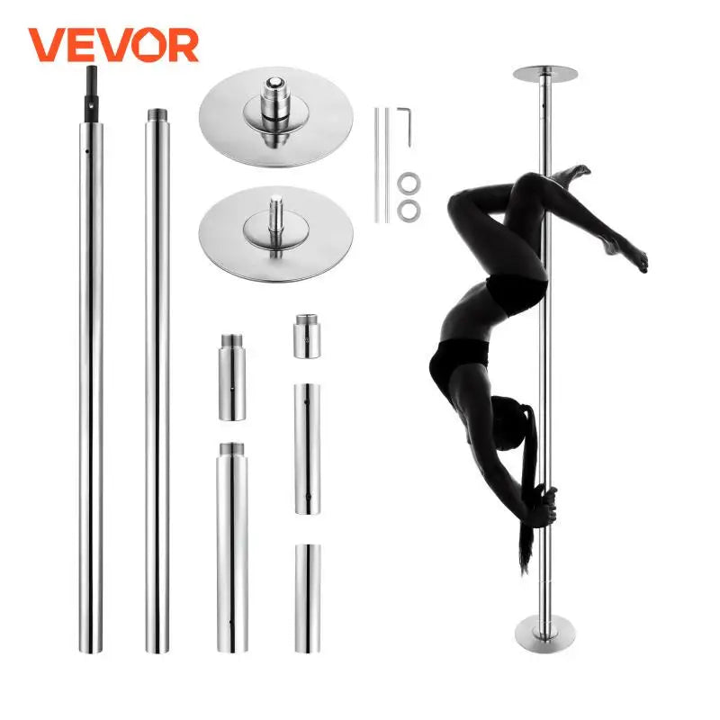 Professional Dancing Pole Spinning Static Dancing Pole Kit Portable Removable Pole 45mm Heavy-Duty Stainless Steel Pole