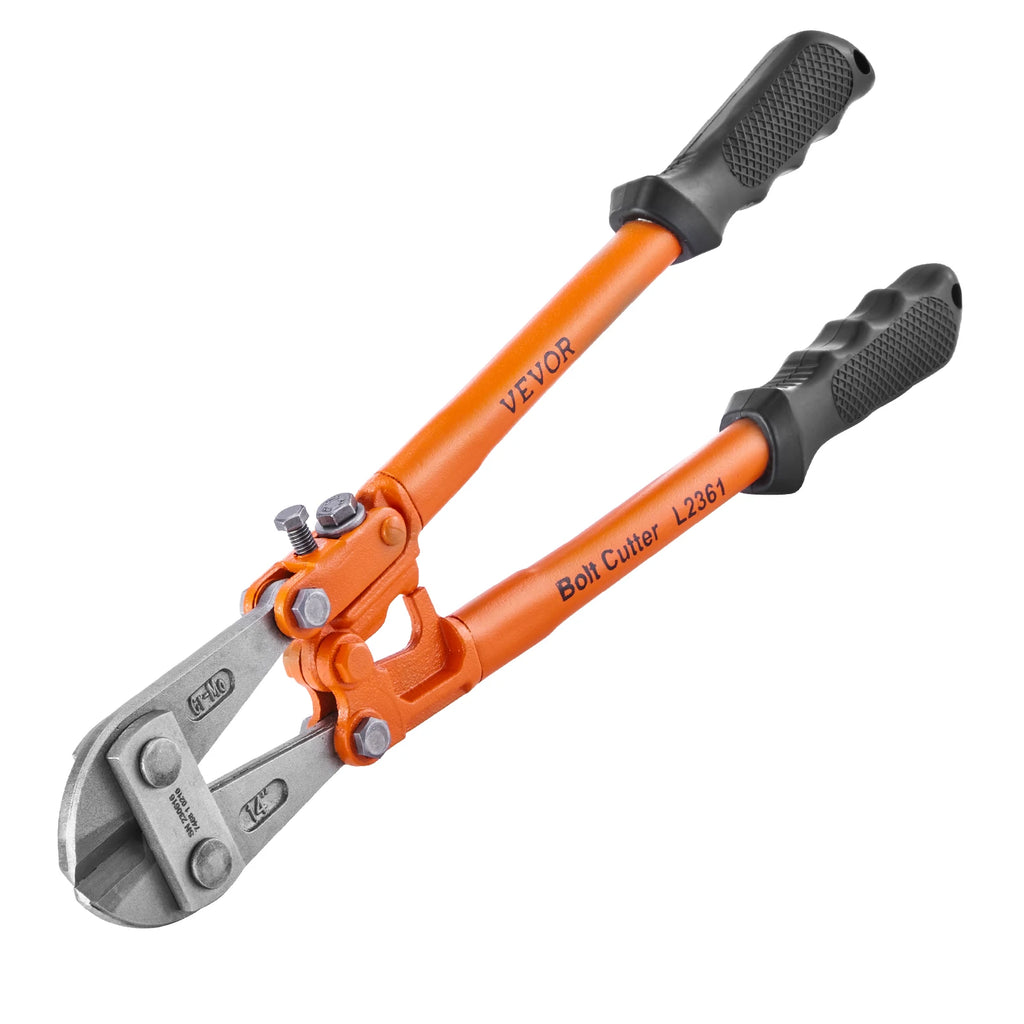 Bolt Cutter 8in/14in/18in/24in Lock Cutter Bi-Material Handle with Soft Rubber Grip Chrome Molybdenum Alloy Steel Blade