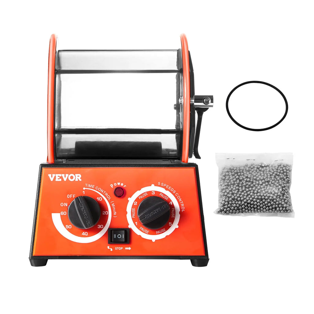 Rotary Tumbler 3kg 5kg Surface Polisher Jewelry Drum Polishing Machine Gem DIY Mini-Tumbler Finishing Tools