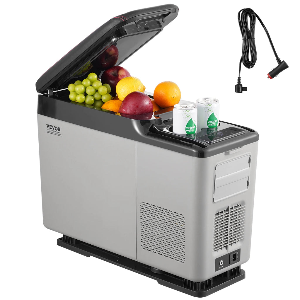 15L Car RefrigeratorCar Armrest Refrigerator Fridge Single Zone Freezer -4℉-68℉ Adjustable Range 12/24V DC and Cooler