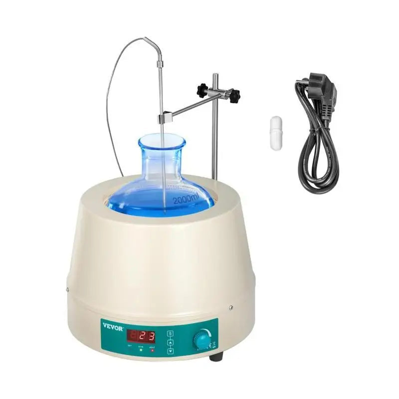 0.5L 1L 2L Heating Magnetic Agitador Digital Display Stirrer Hot Plate Vortrx Mixer Shaker Chemical Laboratory W/ Stir Bar