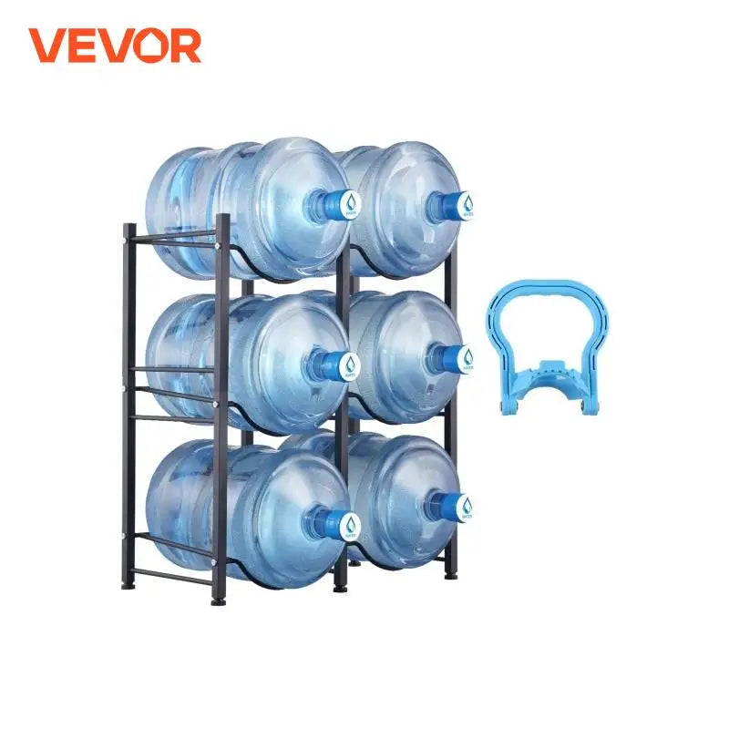 3/4/5 Tiers Water Jug Holder iron Water Bottle Holder Double/Single Row Easy Installation for Kitchen Office Living Room