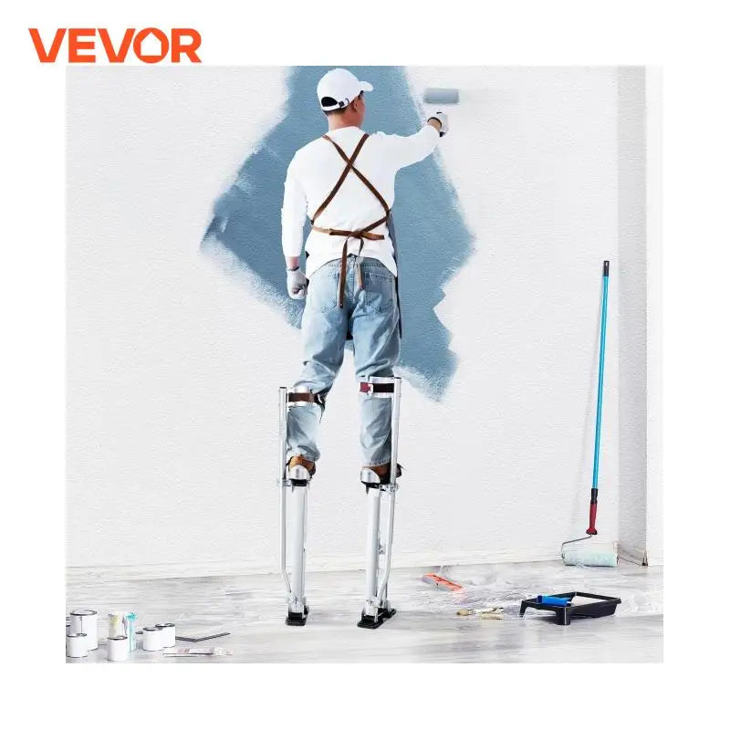 24"-40" Drywall Stilts Professional Aluminum lastering Stilt Ladder Adjustable Plastering Stilts Paint Tool Stage Props