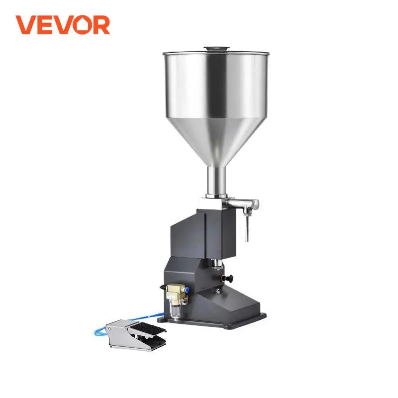 5-50ml A02 Pneumatic Liquid Filling Machine with Pedal Paste Bottle Filler for Milk Water Beer Gloss Dispensing Equipment