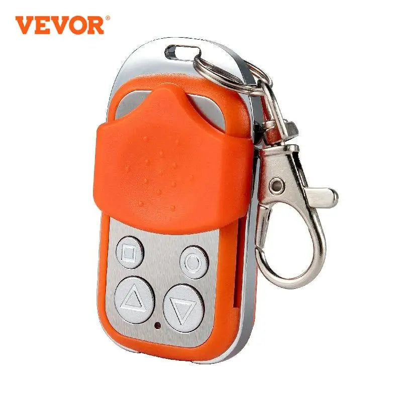 Door Remote Control 4Button Garage Gate Door Opener Duplicator Clone Cloning Code Car Key Orange/Black Wireless Waterproof