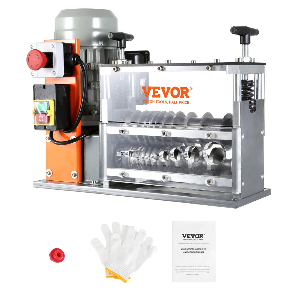 Automatic Wire Stripping Machine, 0.06''-1.26'' Electric Motorized Cable Stripper,750W,98 ft/min w/Visible Stripping Depth