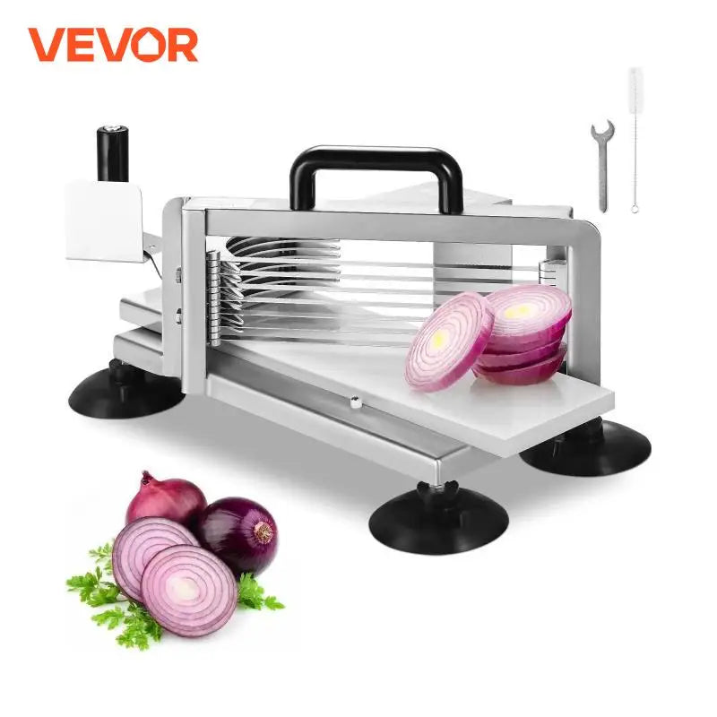 Tomato Slicer 3/16 inch Tomato Cutter Slicer Stainless Steel Heavy Duty Tomato Slicer Machine, Manual Tomato Slicer