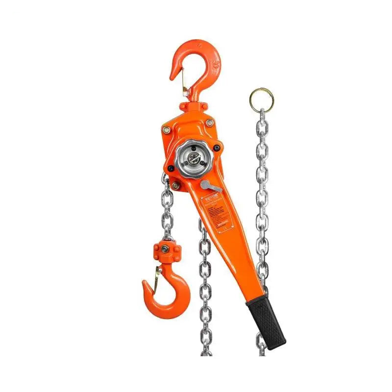 0.75/1.5/3/6T Manual Lever Chain Hoist 10/20 FT Weston Double-Pawl Brake Auto Chain Leading for Garage Factory Dock