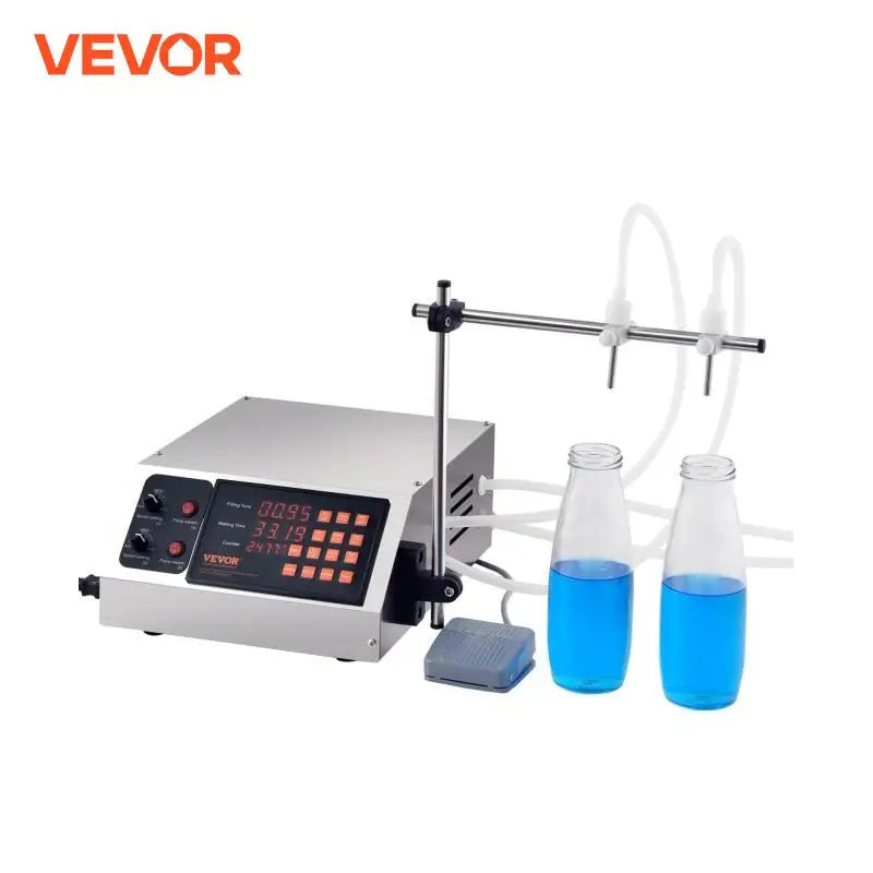 30-4000ml Liquid Filling Machine Double Nozzle Automatic Bottle Filler with Digital Control for Milk Water Wine Beverage