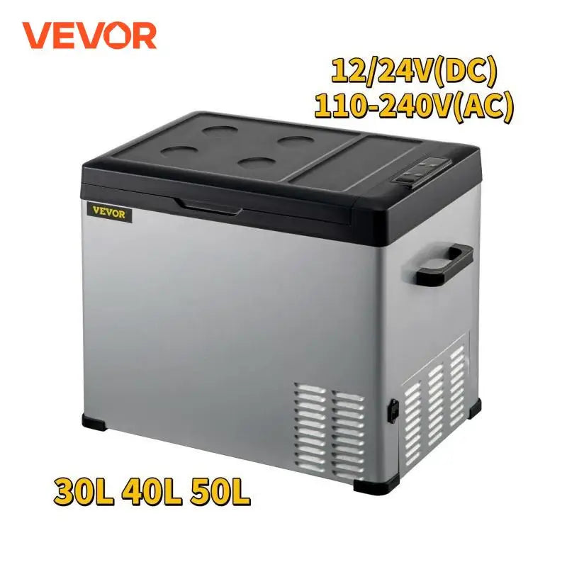 30L 40L 50L Mini Car Refrigerator Portable Small Fridge Freezer 12V/24V DC 110-240 AC Cooler for Outdoors Caravan Camping