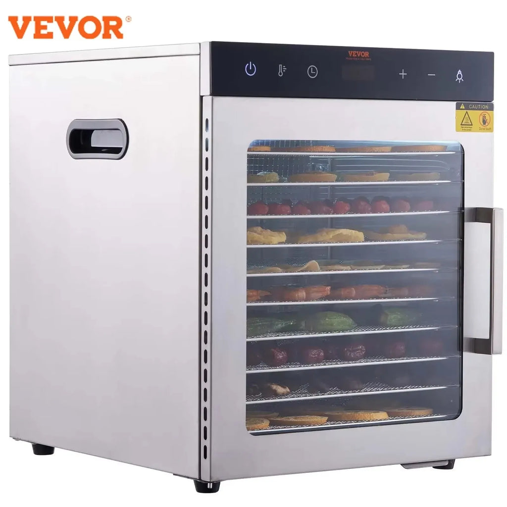 Electric Food Dehydrator Machine with 10Tray Food Dehydrator 800/1000W Household Vegetables Fruit Dryer with Digital Timer