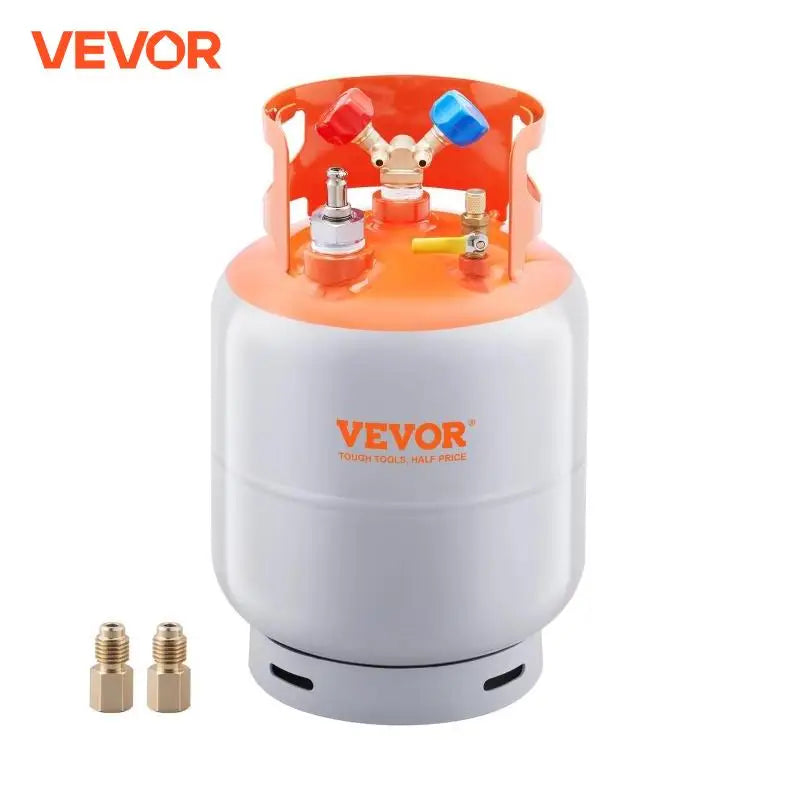30 lbs Refrigerant Recovery Tank with Float Switch Reusable AC Recovery Tank HVAC for All Refrigerant Prevent Overflow