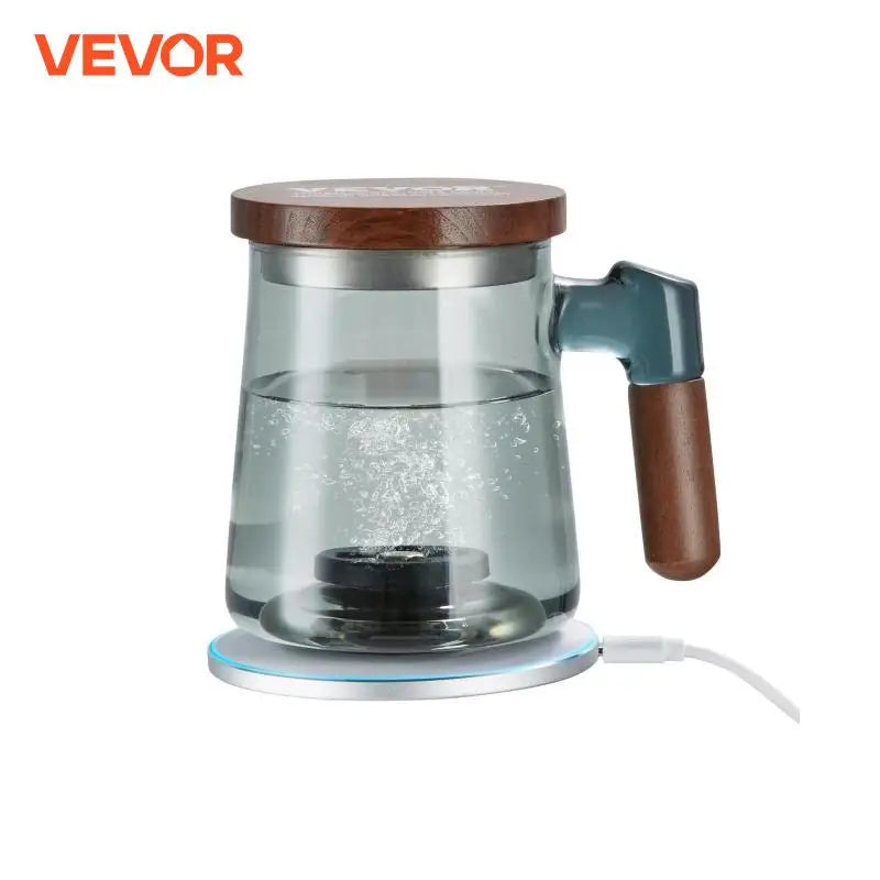 Hydrogen Water Cup 400 ml Hydrogen Generator, SPE Technology Portable Hydrogen Water Ionizer Machine with Wireless Chargin