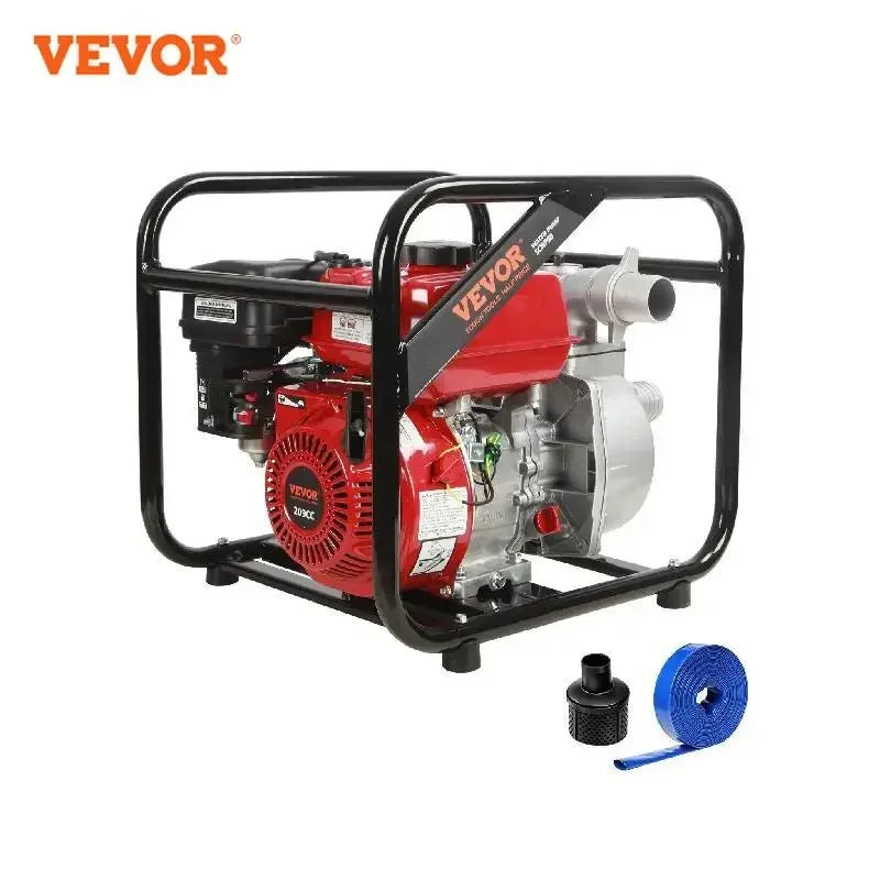 Gasoline Engine Water Pump 7HP 142/265 GPM 22ft Suction 4-Stroke Gas Powered Trash Water Transfer Pump for Irrigation Pool