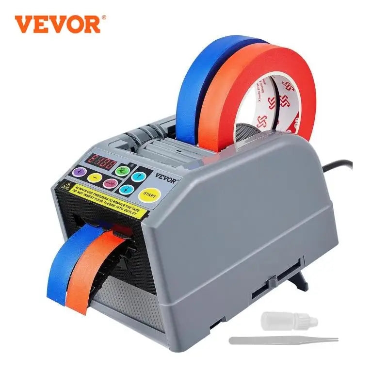 ZCUT-9 Automatic Tape Cutting Machine Paper Slitting Dispenser 6-60mm Adhesive Electric Tape Cutter for Product Packaging