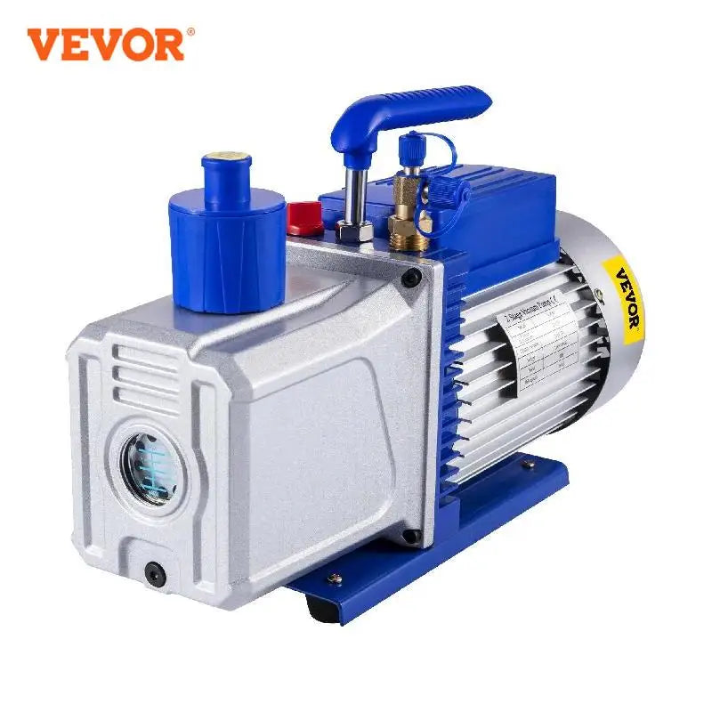 Vacuum Pump 6/9/10/12 CFM 1 HP Double Stage Air Conditioning Vacuum Pump 5PA for Automobile Reparation Vacuum Evacuation