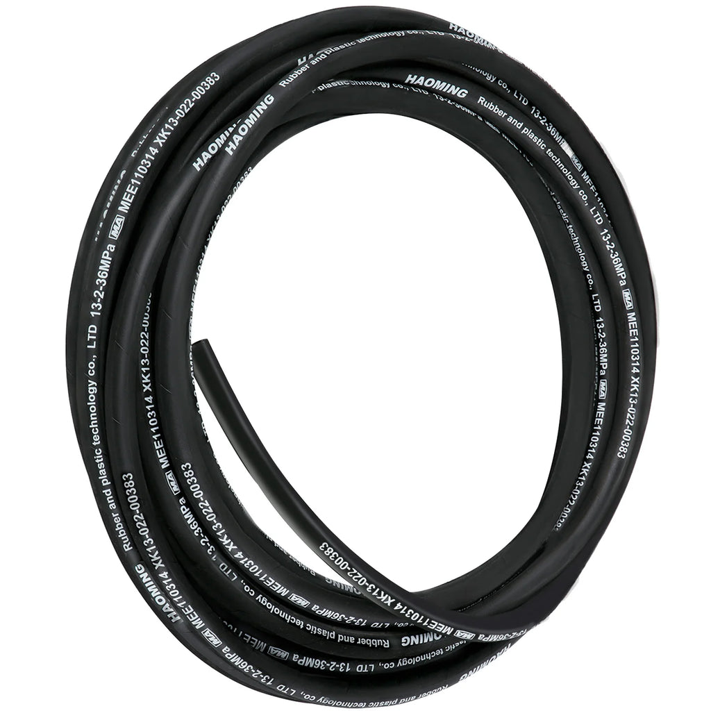 50 Ft Rubber Hydraulic Hose 5000 PSI Max Bulk Hydraulic Hose -40 °F to 250 °F Hydraulic Oil Flexible Hose