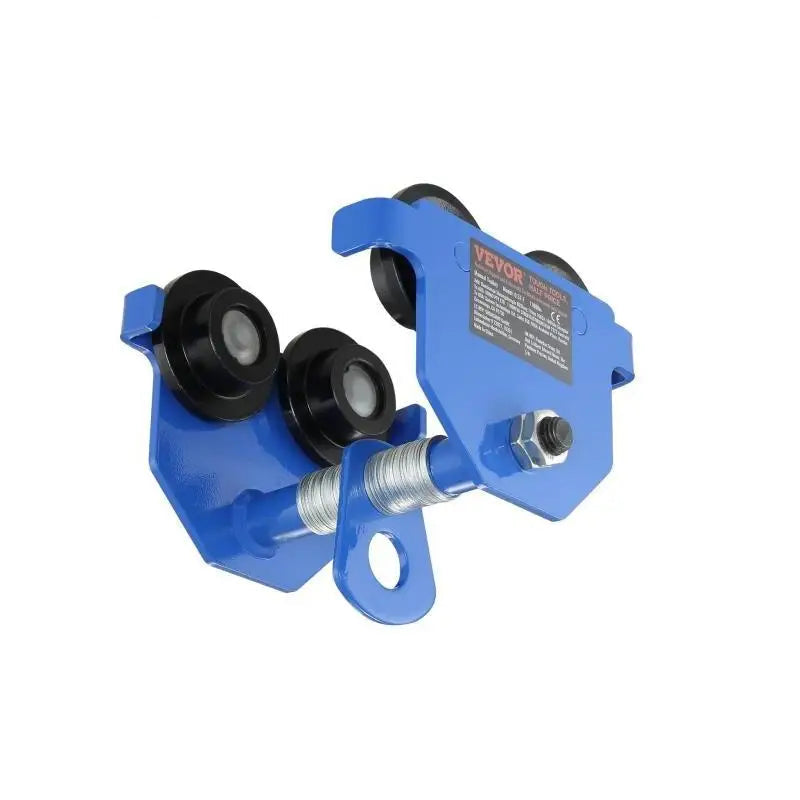 0.5/1/2/3Ton Manual Push Beam Trolley with Dual Wheels Adjustable Width 2.5-5.5in Garage Hoist for Straight Curved I Beam